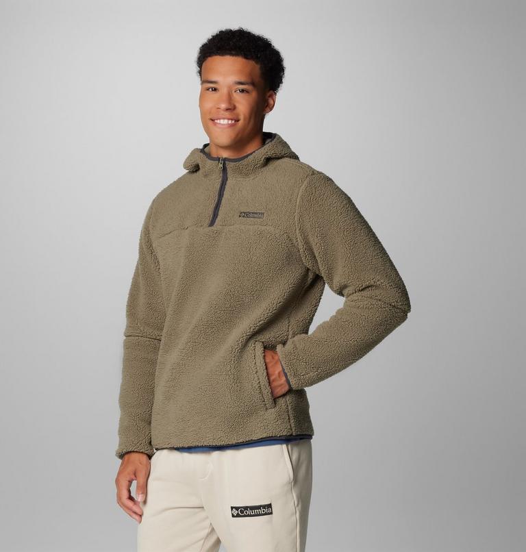 Men's Rugged Ridge III Sherpa Pullover Hoodie, Color: Stone Green, image 4