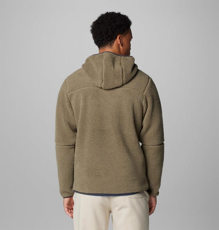 Men's Rugged Ridge III Sherpa Pullover Hoodie, Color: Stone Green, image 2