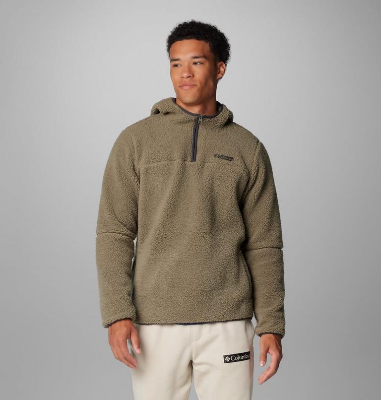 Men's Rugged Ridge III Sherpa Pullover Hoodie, Color: Stone Green, image 1
