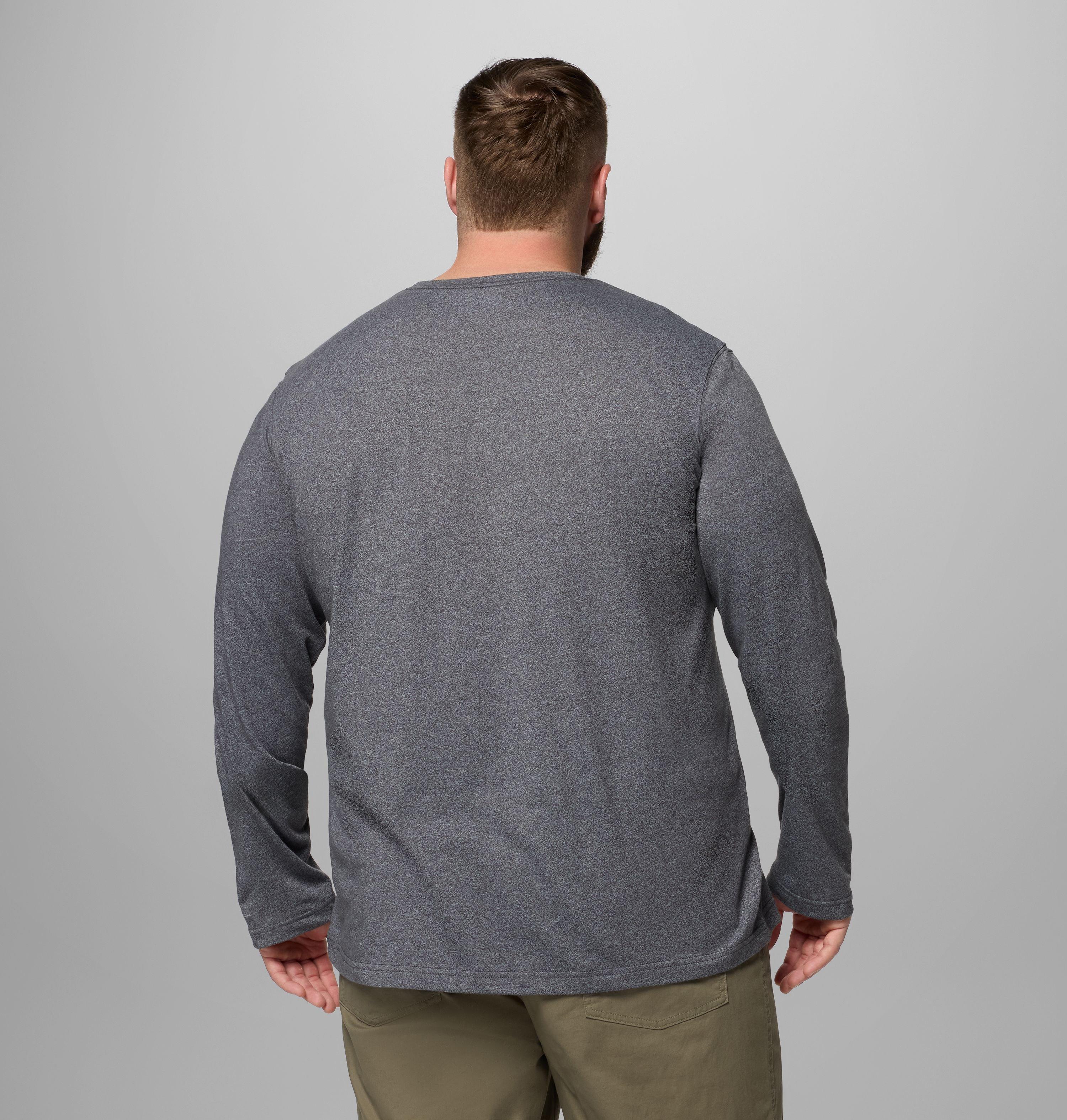 Men's Thistletown Hills Long Sleeve Crew Shirt - Big | 023 | 4X 3
