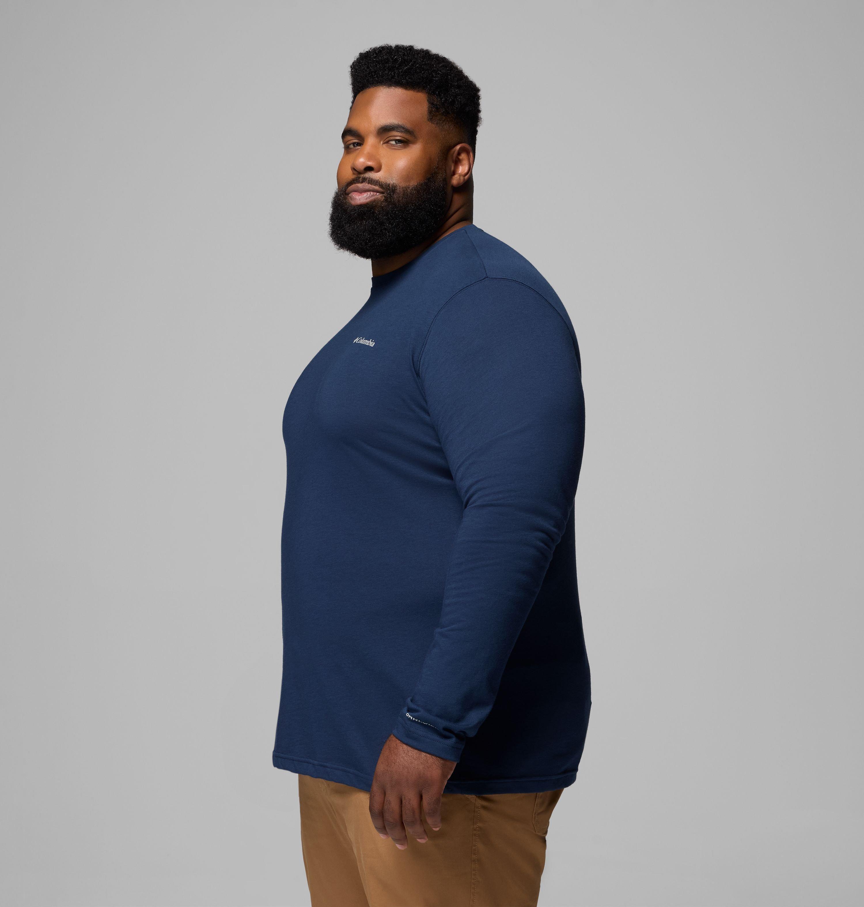Men's Thistletown Hills Long Sleeve Crew Shirt - Big | 464 | 3X 4