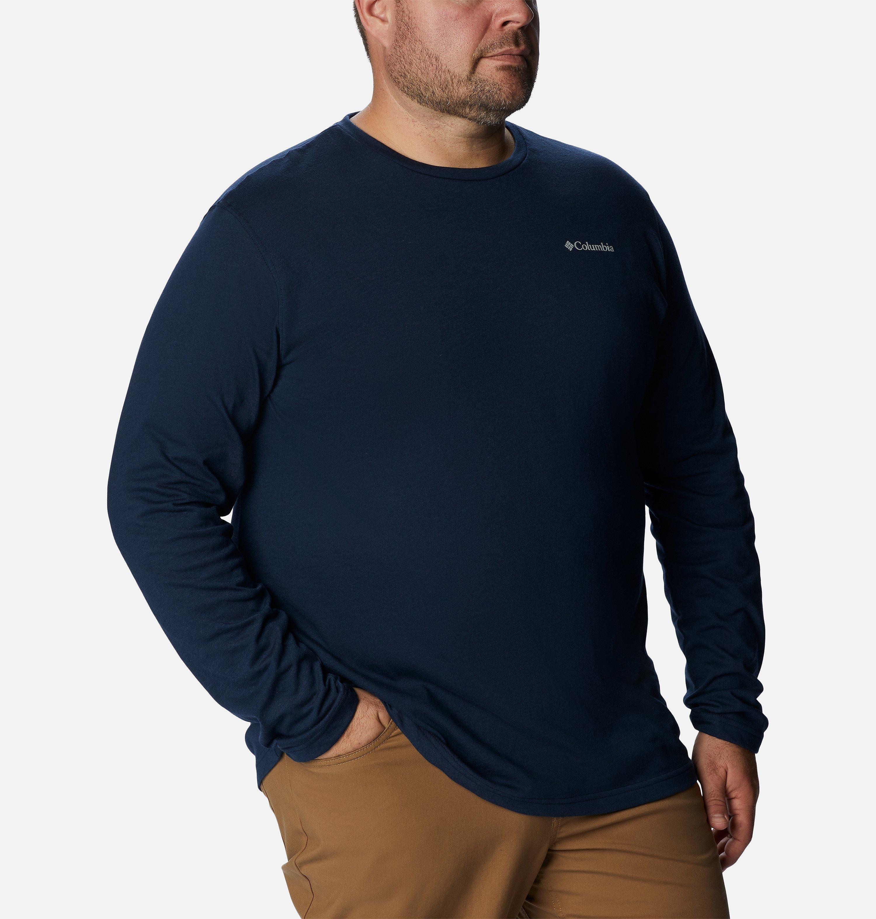 Men's Thistletown Hills Long Sleeve Crew Shirt - Big | 464 | 3X 6