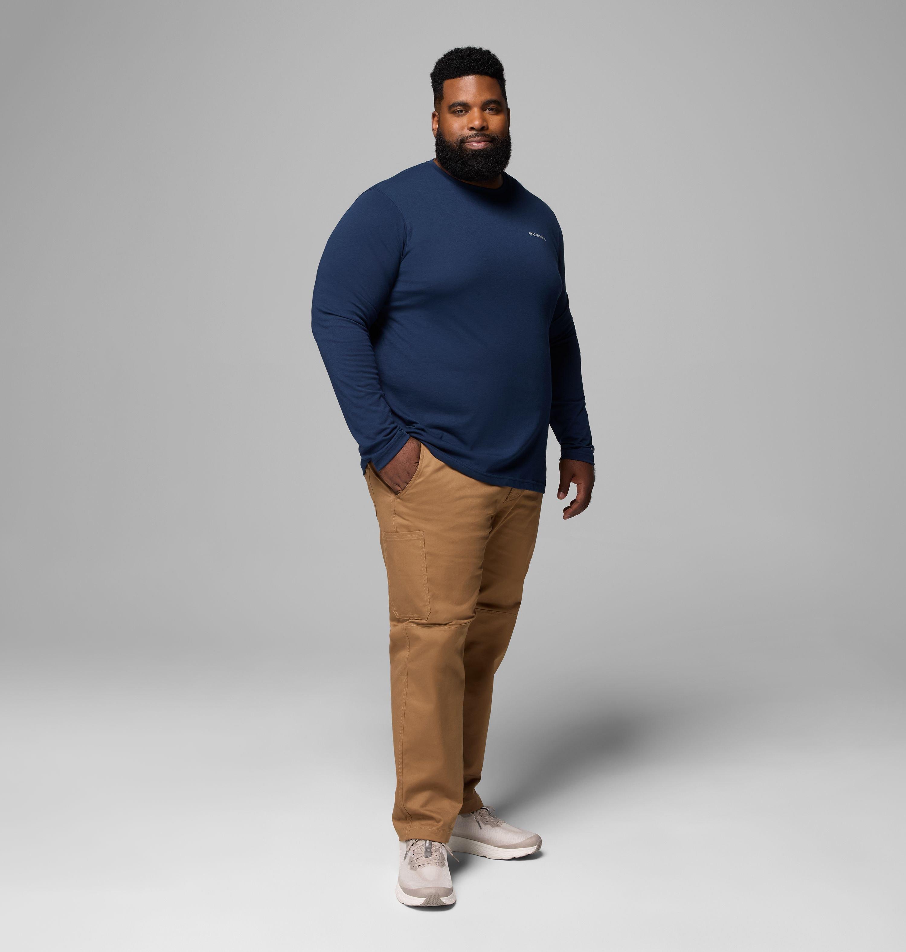 Men's Thistletown Hills Long Sleeve Crew Shirt - Big | 464 | 3X 2