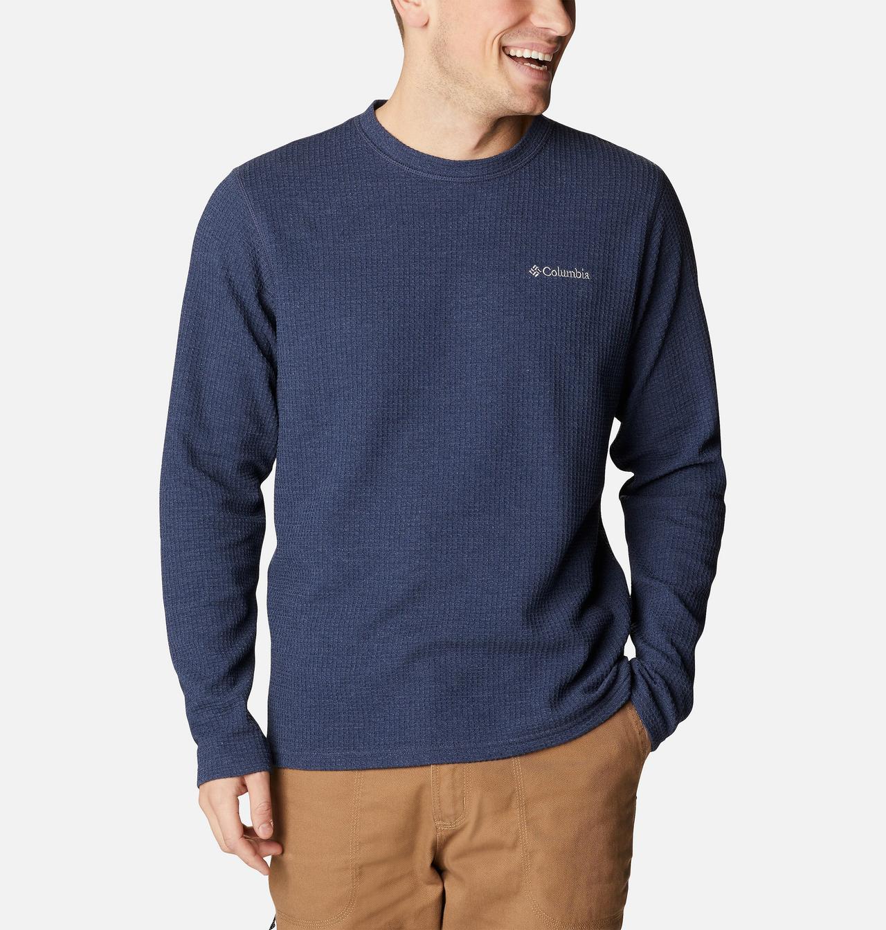 Men's Pine Peak™ II Waffle Long Sleeve Crew 1