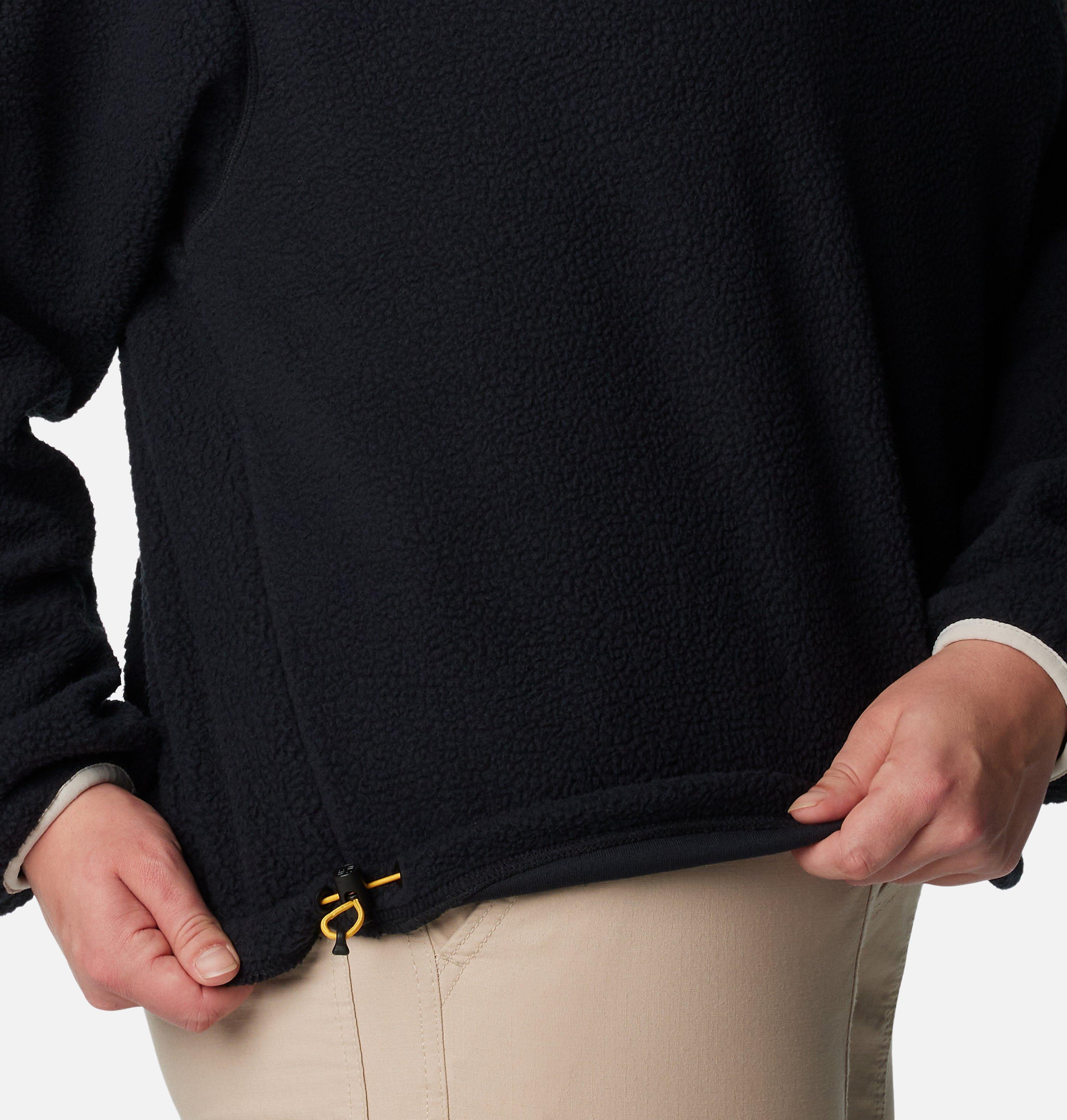 Women's Helvetia Cropped Half Snap Fleece Pullover - Plus Size 5