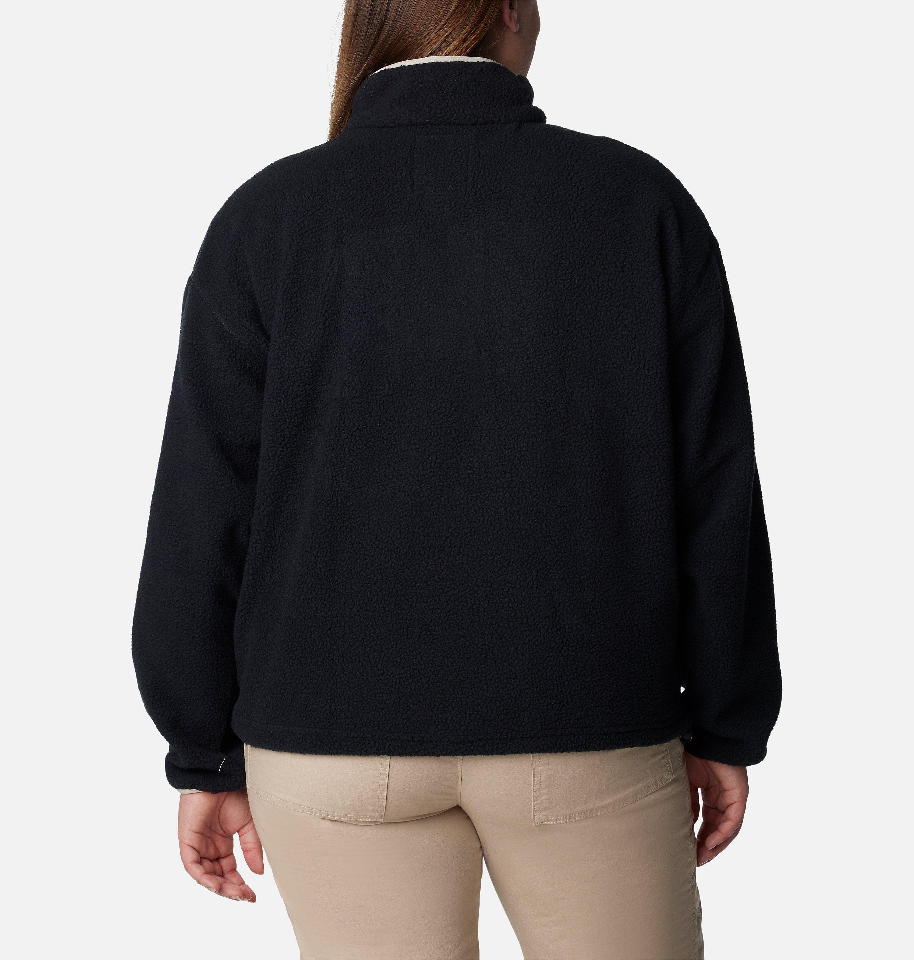 Women's Helvetia Cropped Half Snap Fleece Pullover - Plus Size 2