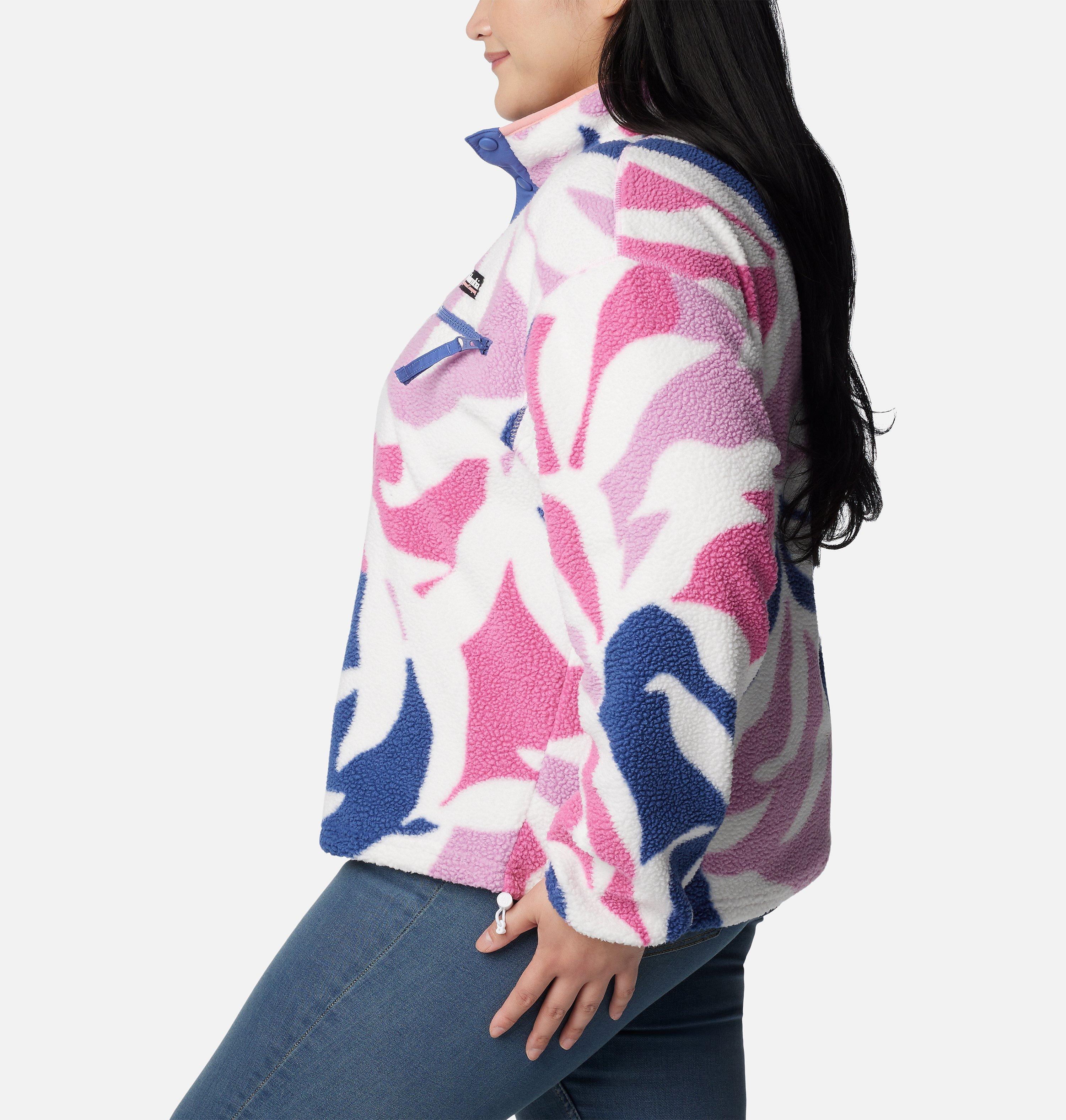 Women's Helvetia Cropped Half Snap Fleece Pullover - Plus Size 3