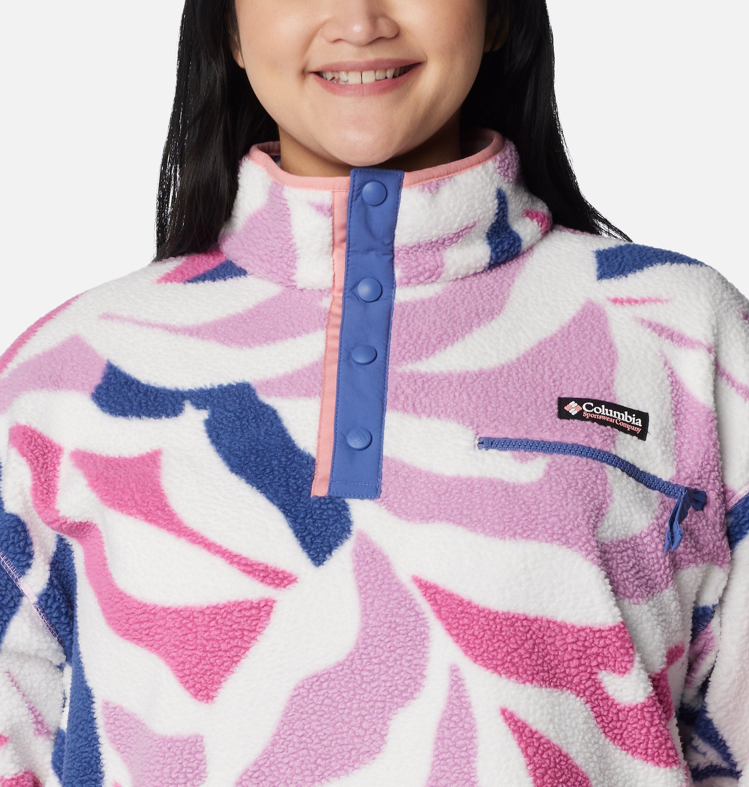 Women's Helvetia Cropped Half Snap Fleece Pullover - Plus Size 4