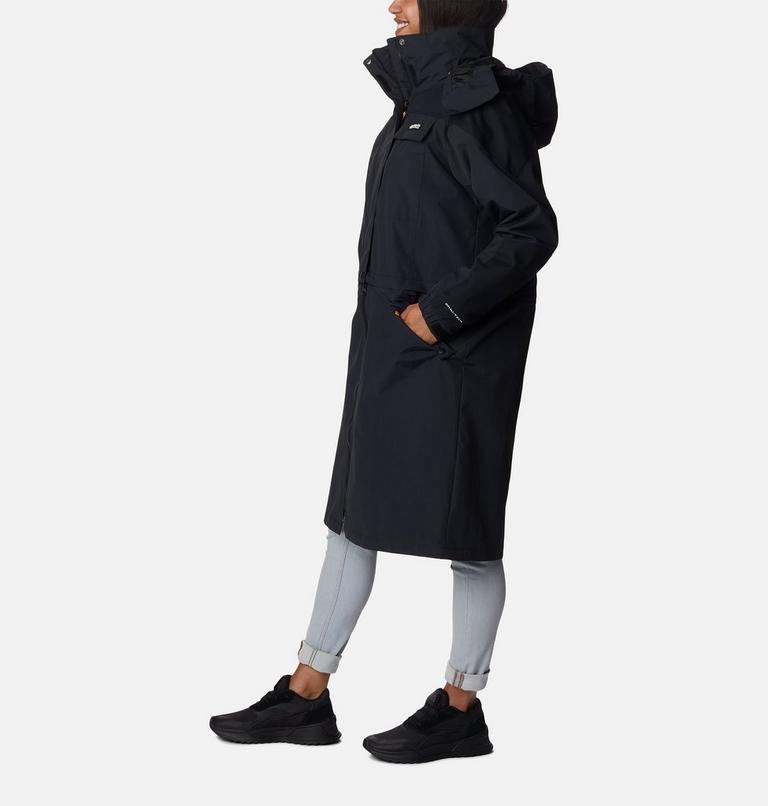 Women's Ballistic Ridge 3-in-1 Waterproof Long Jacket, Color: Black, image 3