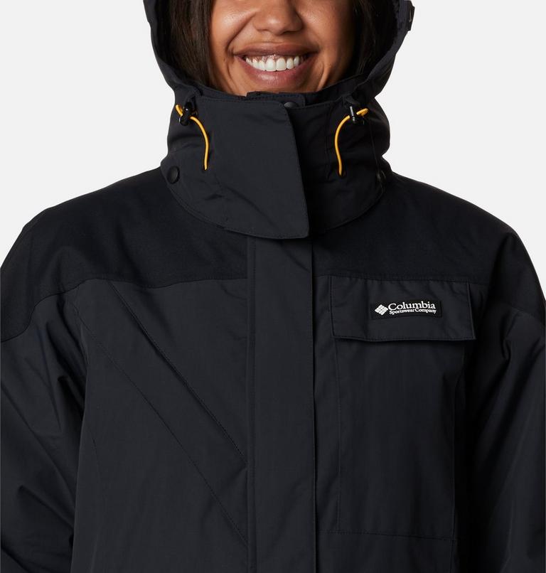 Women's Ballistic Ridge 3-in-1 Waterproof Long Jacket, Color: Black, image 4