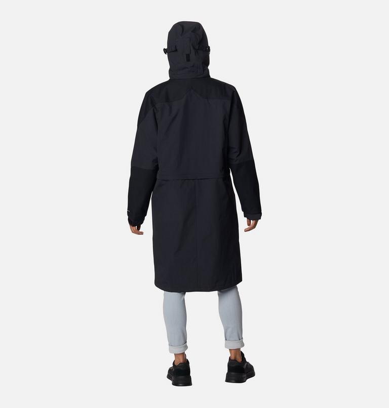 Women's Ballistic Ridge 3-in-1 Waterproof Long Jacket, Color: Black, image 2