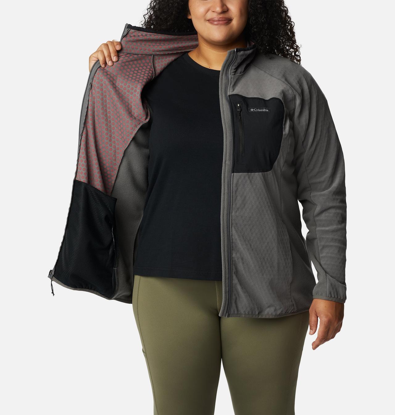 Women's Outdoor Tracks™ Full Zip Fleece Jacket - Plus Size 5