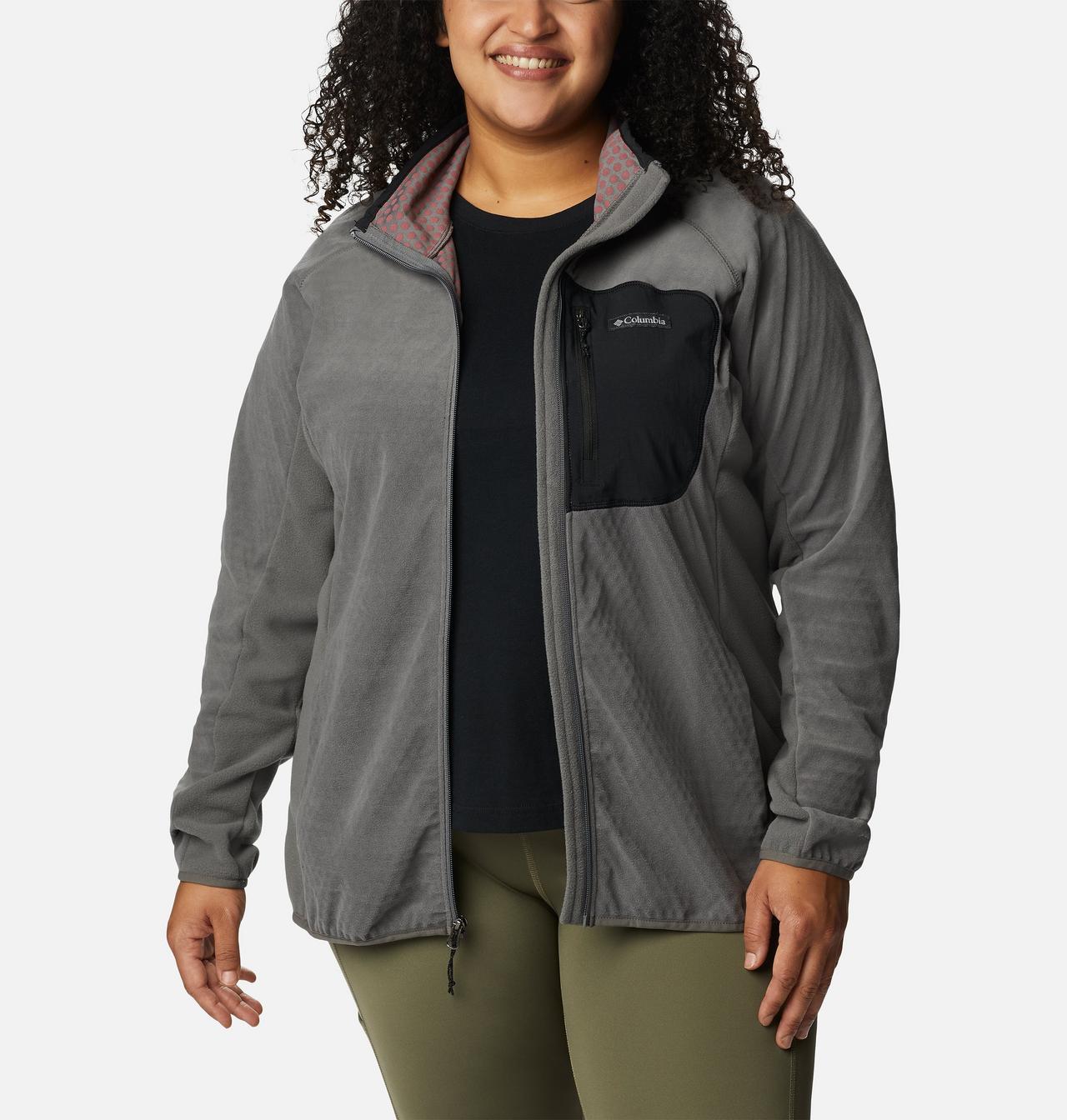Women's Outdoor Tracks™ Full Zip Fleece Jacket - Plus Size 7