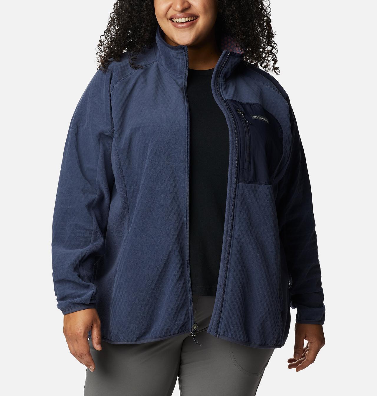 Women's Outdoor Tracks™ Full Zip Fleece Jacket - Plus Size 7