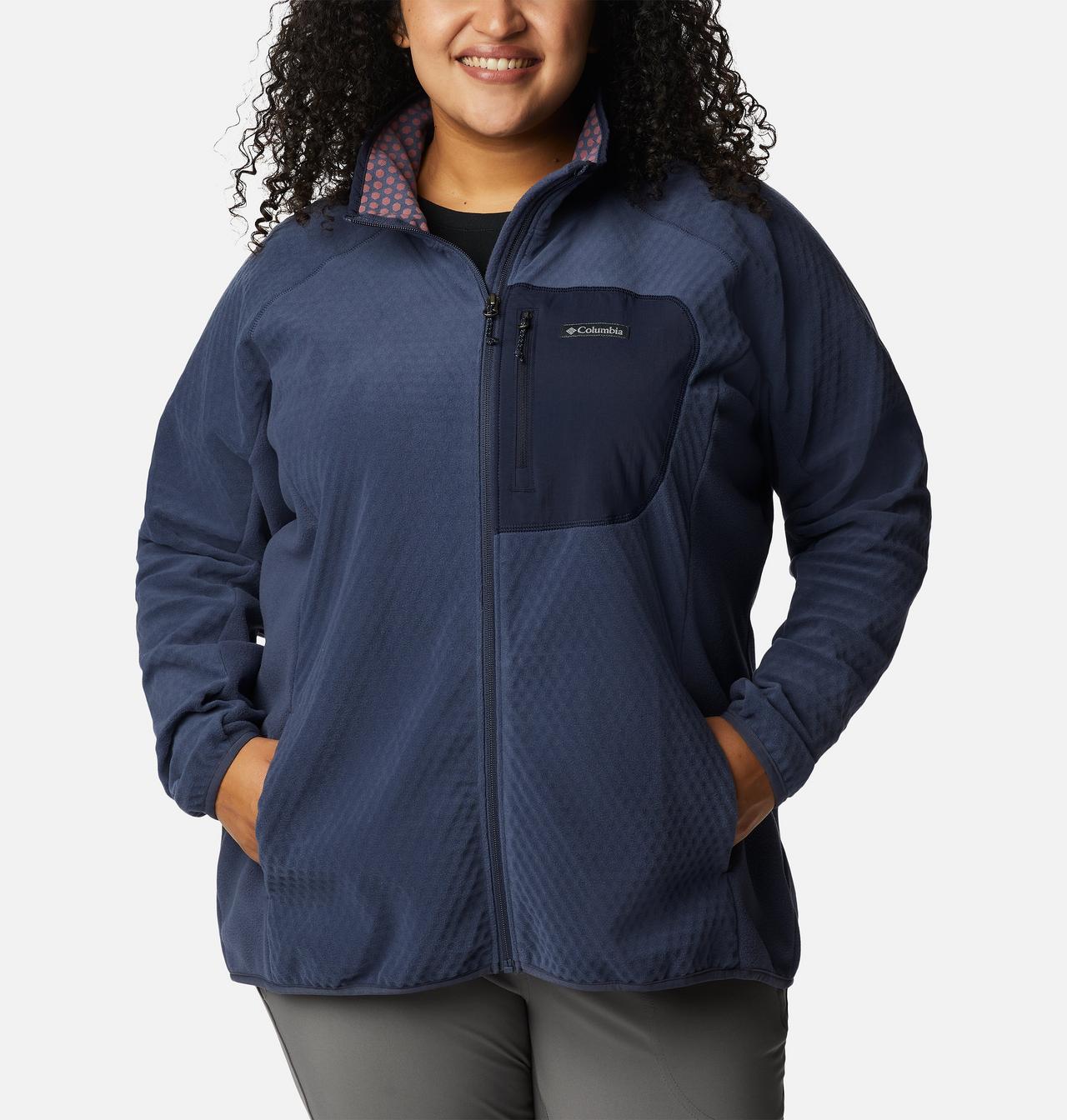Women's Outdoor Tracks™ Full Zip Fleece Jacket - Plus Size 1