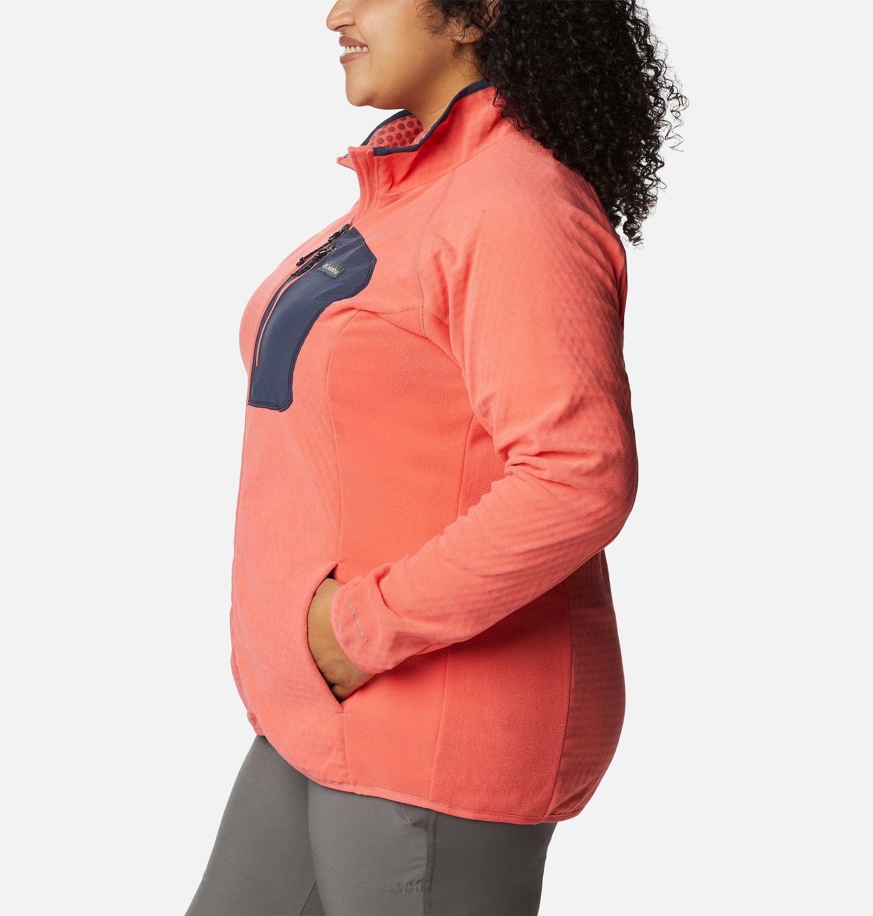 Women's Outdoor Tracks Full Zip Fleece Jacket - Plus Size 3