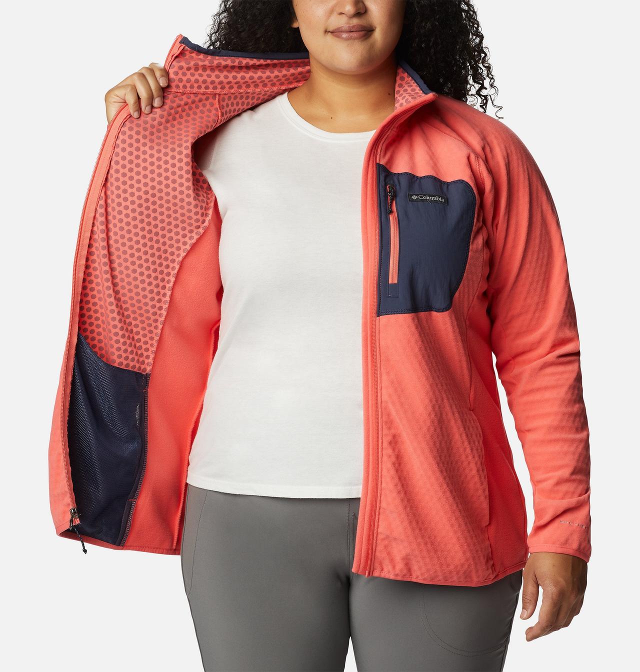 Women's Outdoor Tracks™ Full Zip Fleece Jacket - Plus Size 5