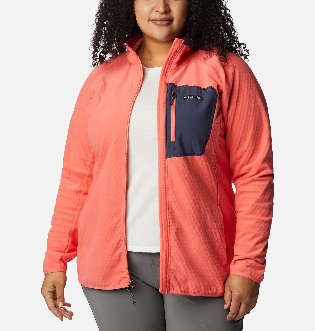 Women's Outdoor Tracks™ Full Zip Fleece Jacket - Plus Size 7