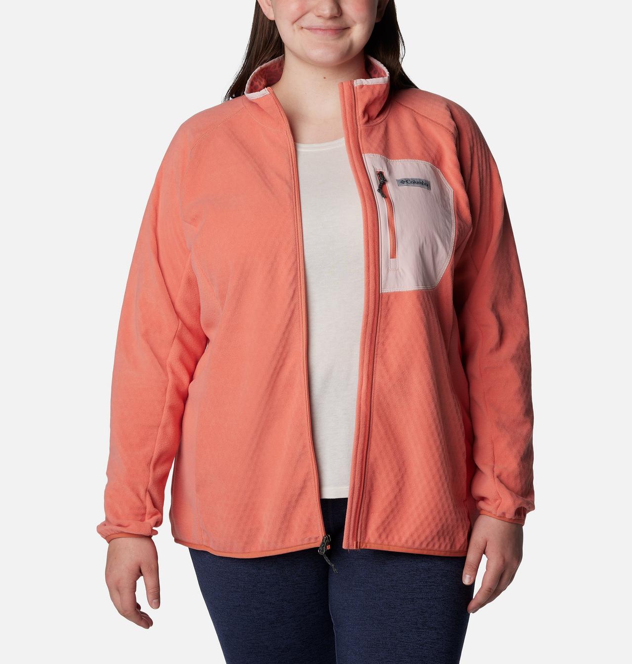 Women's Outdoor Tracks™ Full Zip Fleece Jacket - Plus Size 7