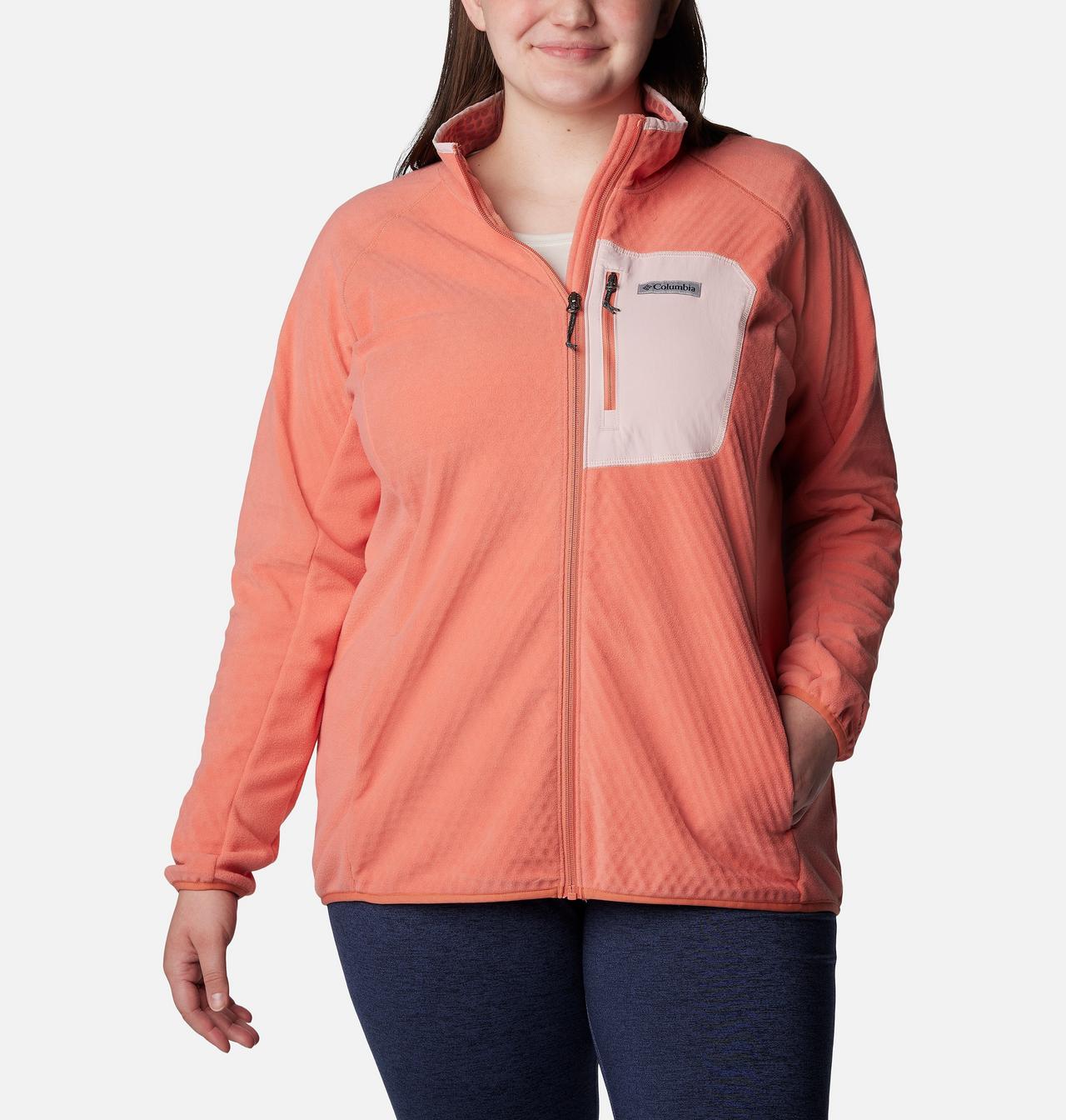 Women's Outdoor Tracks™ Full Zip Fleece Jacket - Plus Size 1