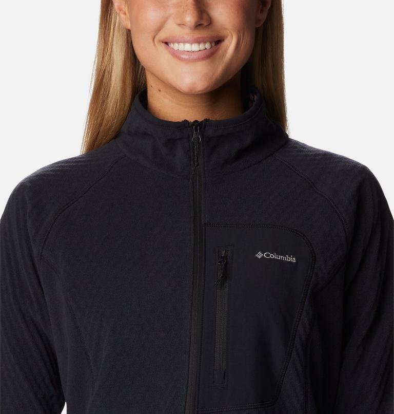 Women's W Outdoor Tracks Half Zip Fleece Technical Pullover, Color: Black, image 4