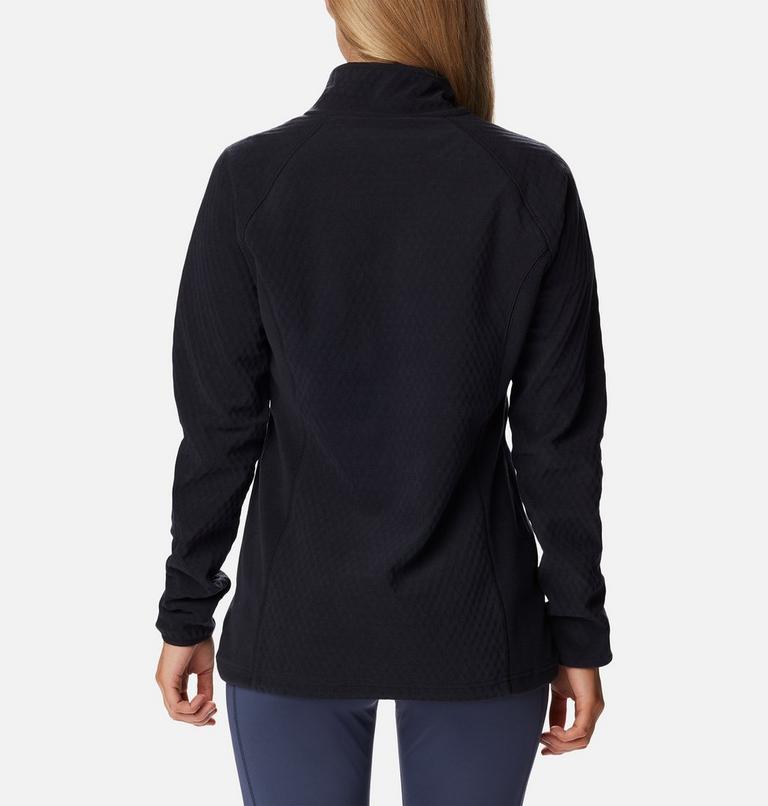 Women's W Outdoor Tracks Half Zip Fleece Technical Pullover, Color: Black, image 2