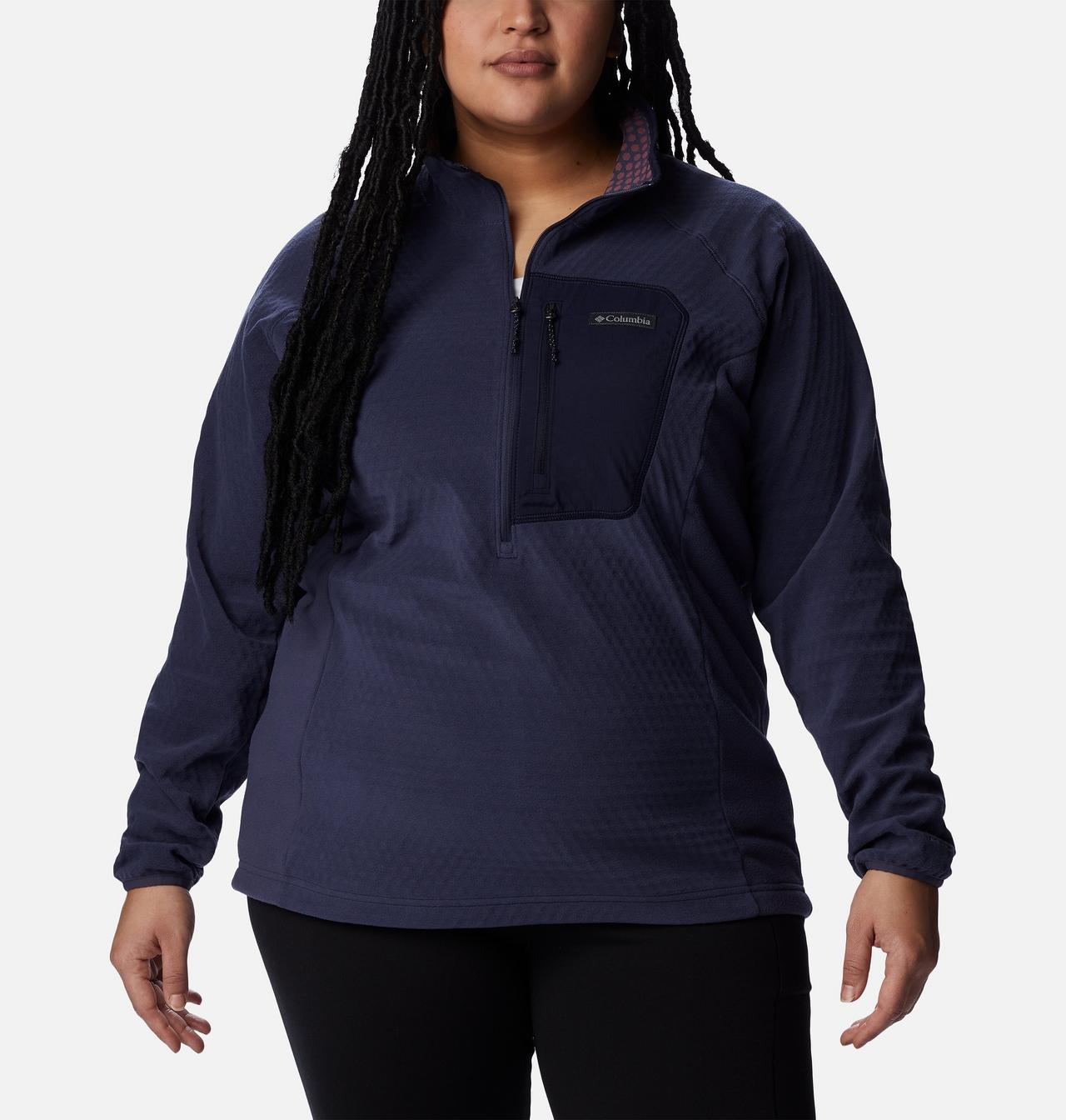 Women's Outdoor Tracks™ Half Zip Fleece Pullover - Plus Size 1