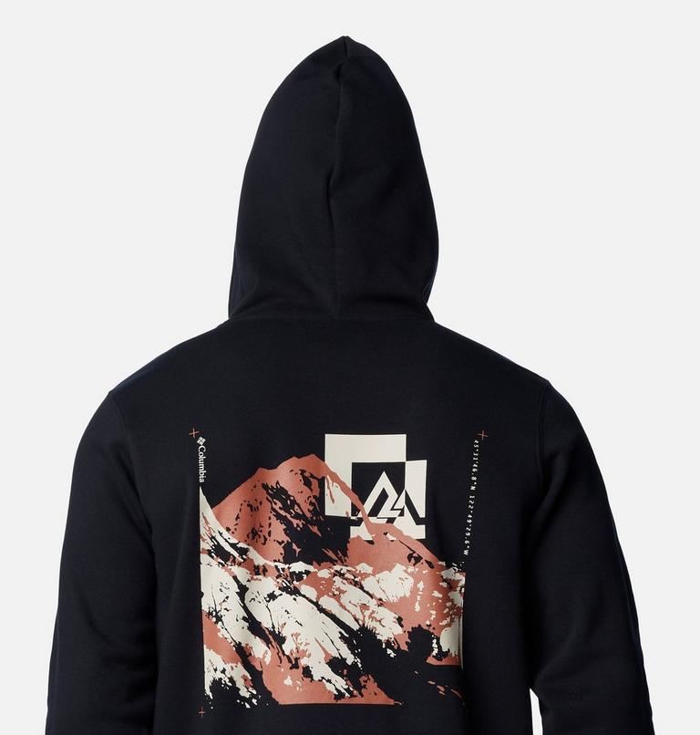 Sudadera estampada con capucha Columbia Trek para hombre, Color: Black, Mountain Air, image 5