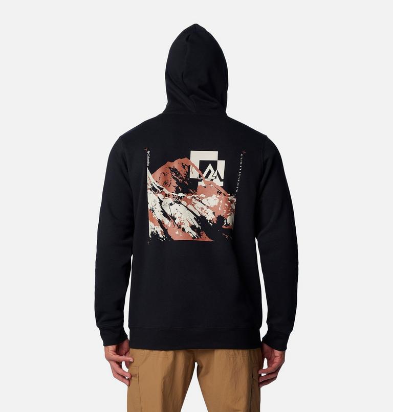 Sudadera estampada con capucha Columbia Trek para hombre, Color: Black, Mountain Air, image 1