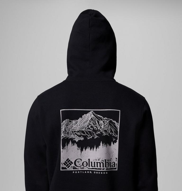 Men's Columbia Trek Graphic Hoodie, Color: Black, Meadowland, image 6