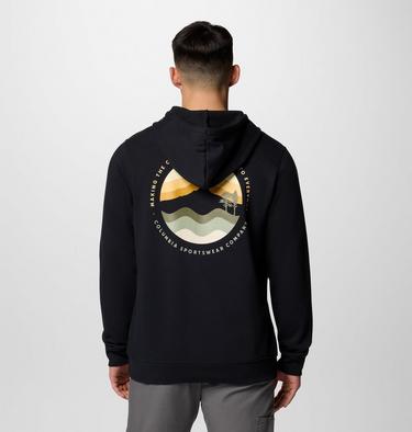 Columbia Trek Graphic Hoodie, Color: Black, Circular Linescape, image 10