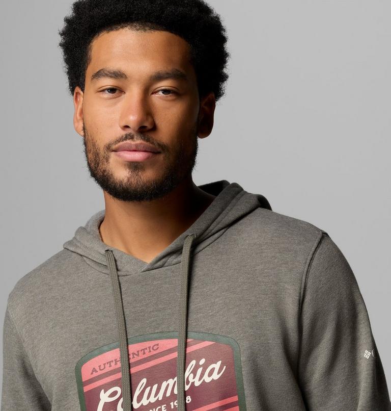 Columbia Trek Graphic Hoodie f&uuml;r M&auml;nner, Color: Charcoal Heather, Columbia Badge Label, image 5