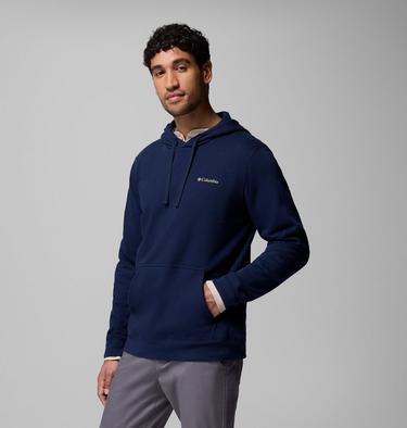 Men's Columbia Trek Graphic Hoodie, Color: Collegiate Navy, Meadowland, image 4
