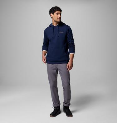 Men's Columbia Trek Graphic Hoodie, Color: Collegiate Navy, Meadowland, image 2