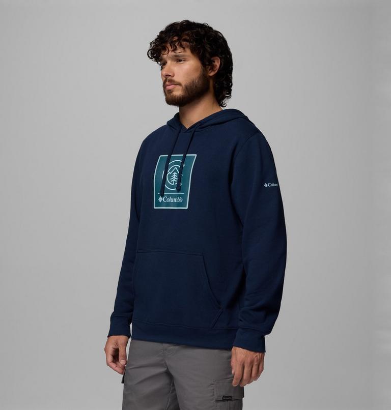 Columbia Trek Graphic Hoodie f&uuml;r M&auml;nner, Color: Collegiate Navy, Linework C Badge, image 4