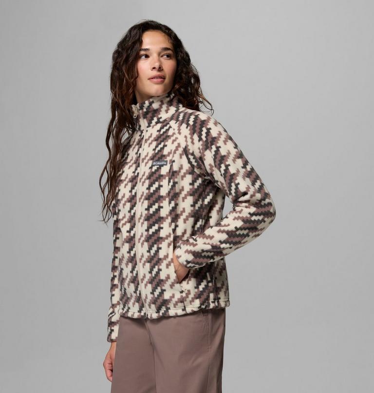 Benton Springs Printed Fleece-Jacke f&uuml;r Frauen, Color: Dark Stone, Twills, image 4