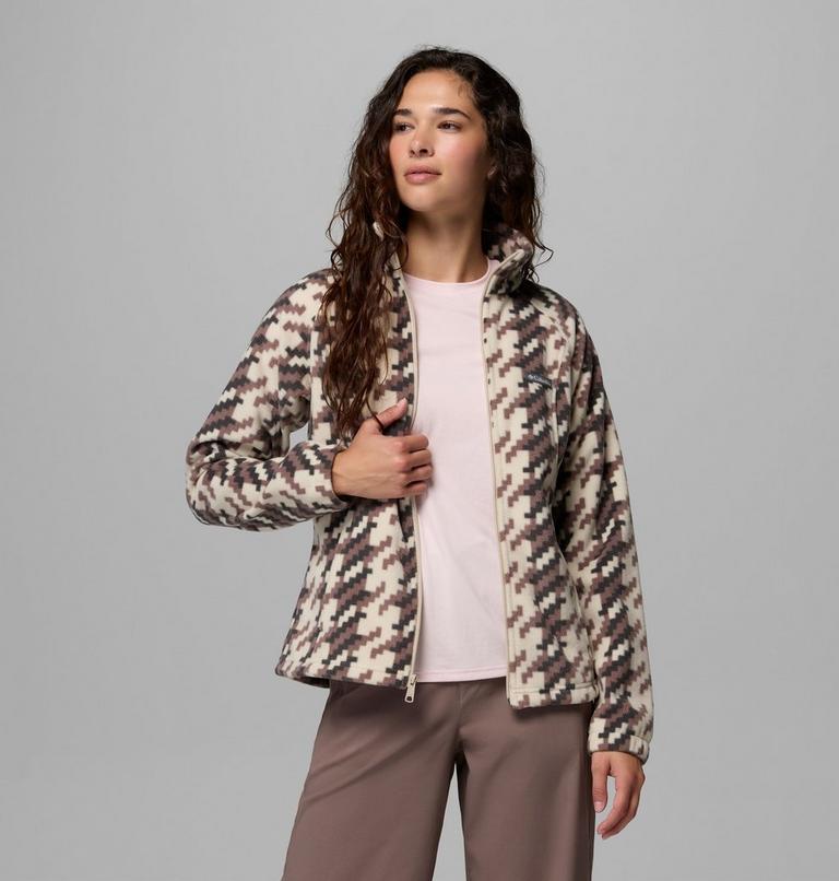 Benton Springs Printed Fleece-Jacke f&uuml;r Frauen, Color: Dark Stone, Twills, image 5