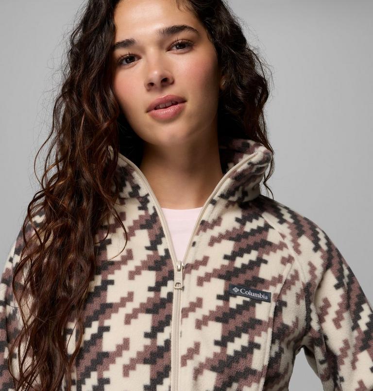 Benton Springs Printed Fleece-Jacke f&uuml;r Frauen, Color: Dark Stone, Twills, image 6