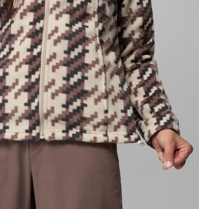 Benton Springs Printed Fleece-Jacke f&uuml;r Frauen, Color: Dark Stone, Twills, image 7