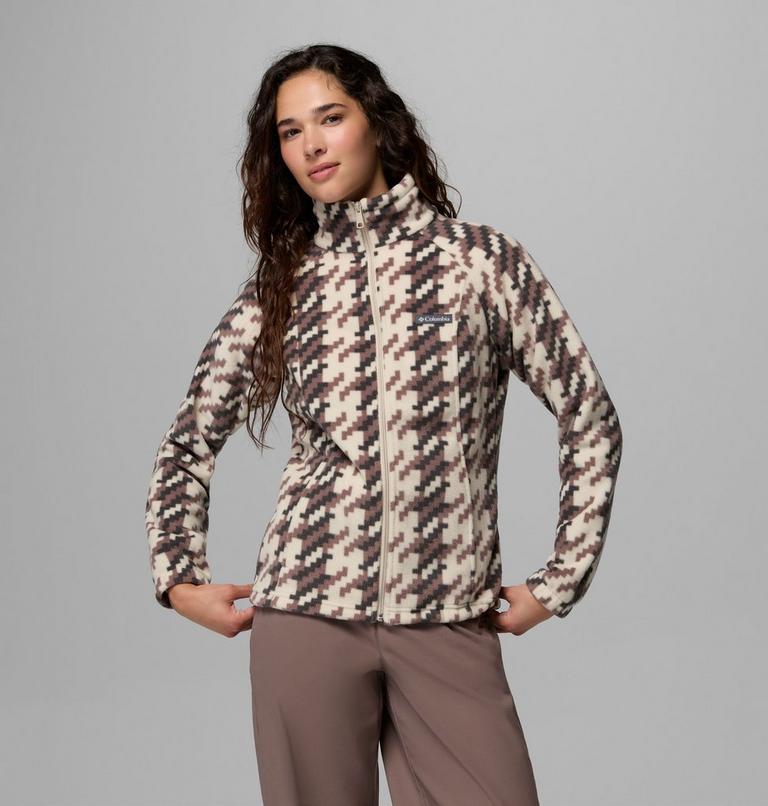 Benton Springs Printed Fleece-Jacke f&uuml;r Frauen, Color: Dark Stone, Twills, image 1