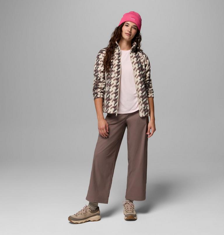 Benton Springs Printed Fleece-Jacke f&uuml;r Frauen, Color: Dark Stone, Twills, image 2