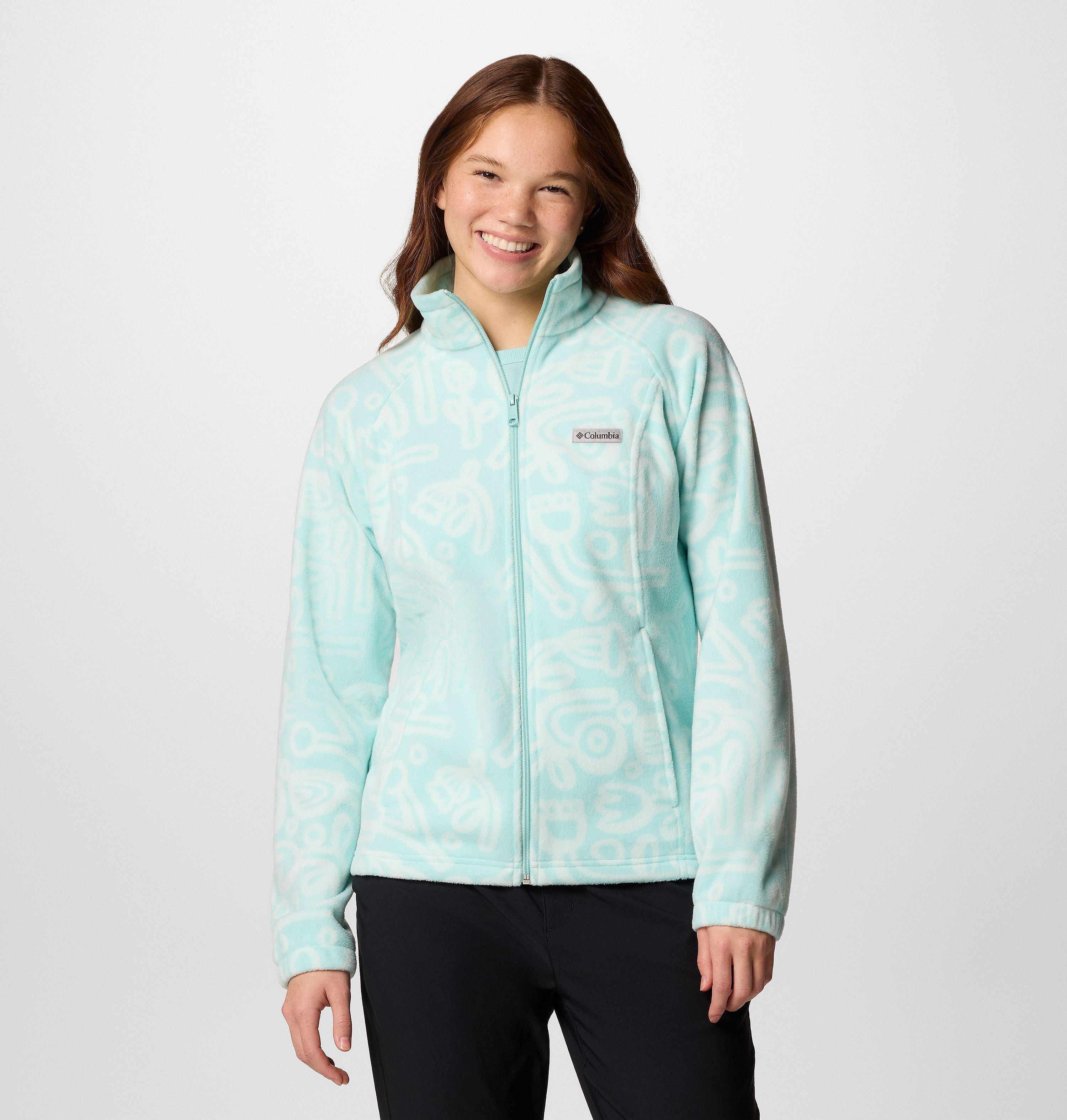 Columbia Women's Benton Springs  Printed Full Zip Fleece Jacket-