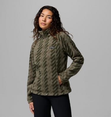 Benton Springs Printed Full Zip, Color: Stone Green, Twills, image 3