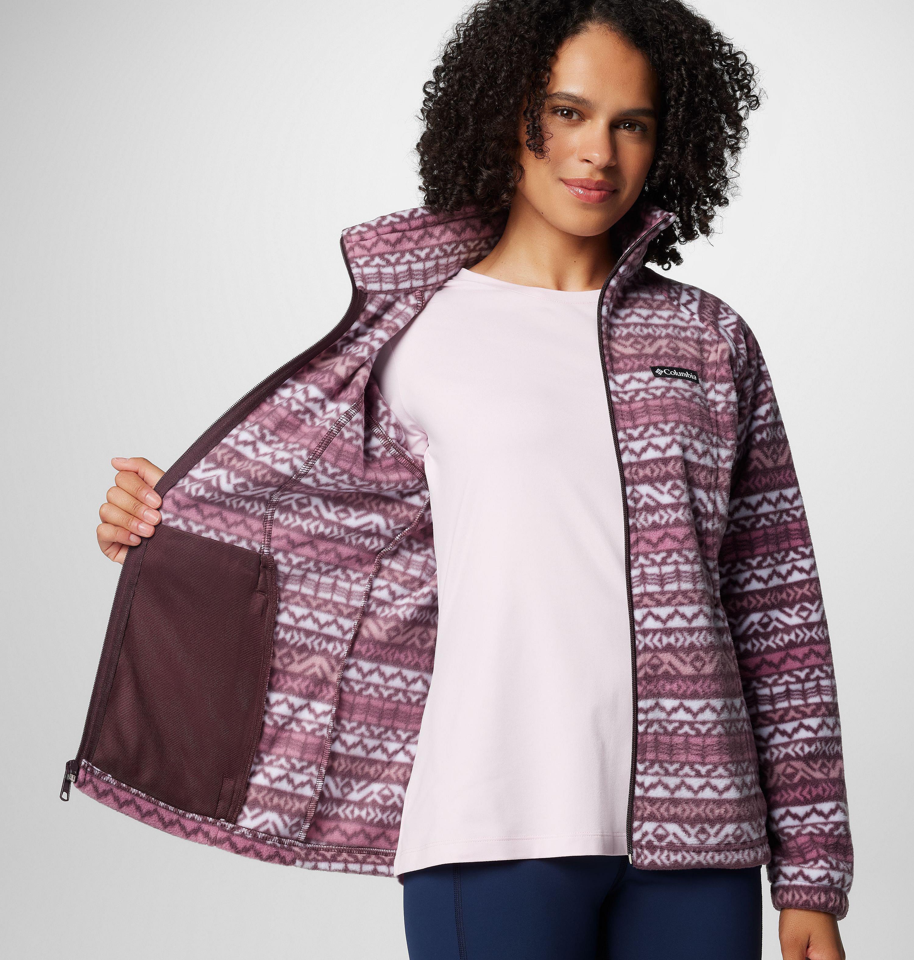 Women's Benton Springs Printed Full Zip Fleece Jacket | 607 | M 6