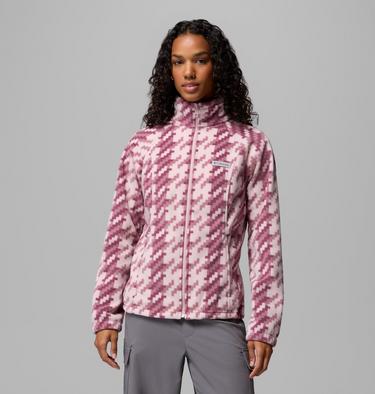 Veste en Polaire avec Imprim&eacute; Benton Springs Femme, Color: Mineral Pink, Twills, image 1