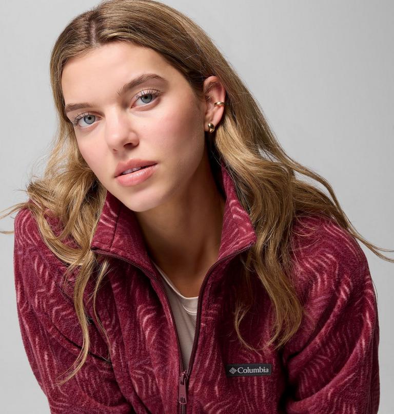 Forro polar estampado Benton Springs para mujer, Color: Rich Wine Flowfalls, image 5