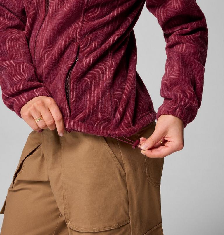 Forro polar estampado Benton Springs para mujer, Color: Rich Wine Flowfalls, image 6