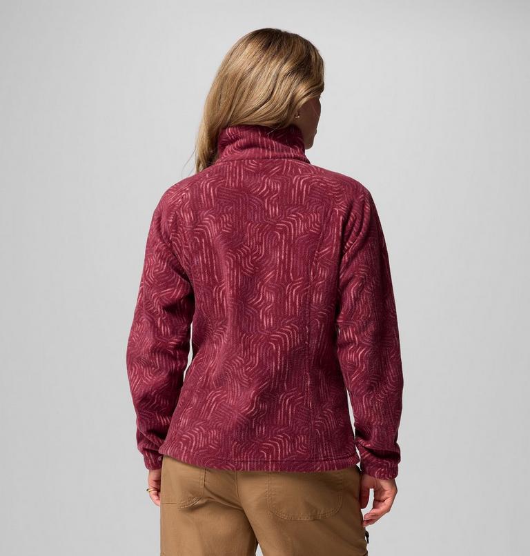 Forro polar estampado Benton Springs para mujer, Color: Rich Wine Flowfalls, image 3