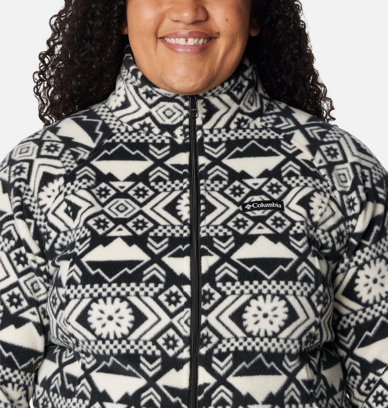 Women's Benton Springs™ Printed Full Zip Fleece Jacket - Plus Size 4