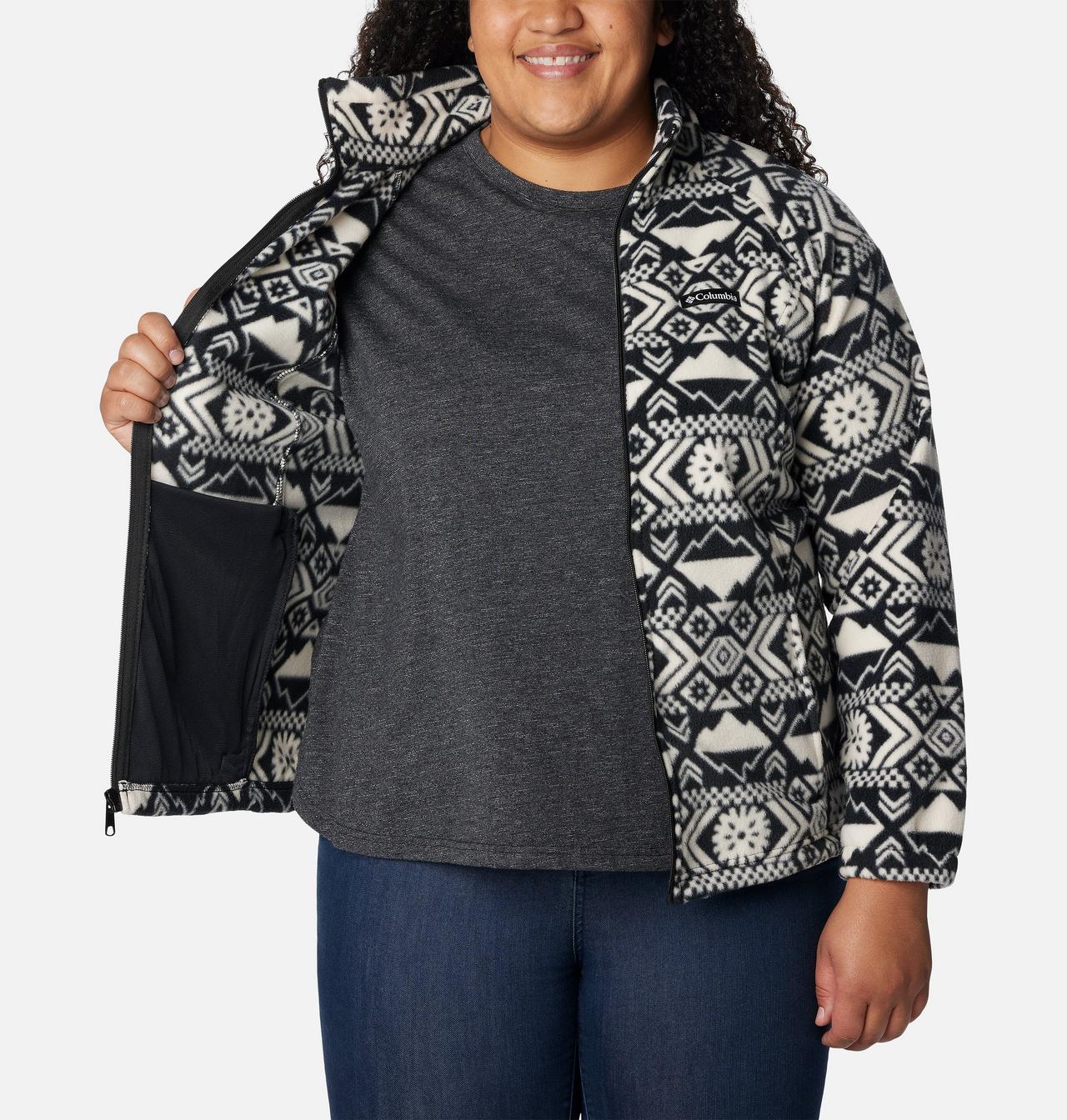 Women's Benton Springs™ Printed Full Zip Fleece Jacket - Plus Size 5